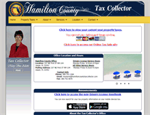 Tablet Screenshot of hamiltoncountytaxcollector.com